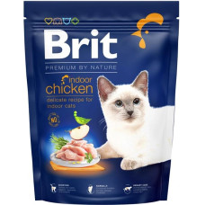 Brit Premium by Nature Cat Indoor для дорослих кішок, що мешкають у приміщенні з куркою 800 гр