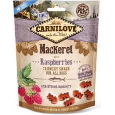 Ласощі Carnilove Crunchy Snack для собак зі скумбрією та малиною 200 г
