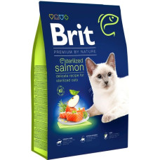 Brit Premium by Nature Cat Sterilized Salmon Сухий корм для стерилізованих котів з лососем 1.5 кг