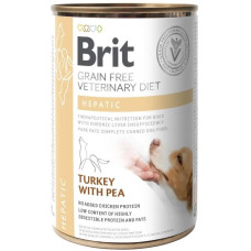 Brit VetDiets Вологий Корм для собак при нирковій недостатності індичка та горох 400 г