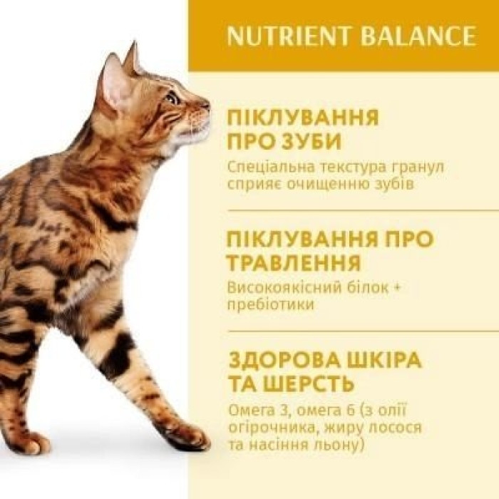 АКЦІЯ Optimeal Сухий корм для кішок зі смаком курки Вага: 0.2+0.1 кг