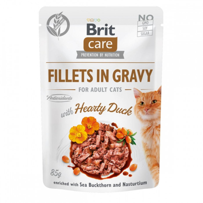 АКЦІЯ Brit Care Cat Pouch Філе качки у соусі для кошенят 85 г