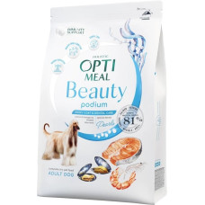 Акція-30 Optimeal Beauty Podium з морепродуктами сухий корм для собак вовна та догляд за зубами 1.5 кг
