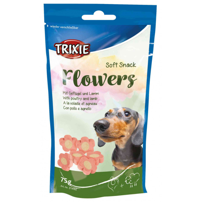 Flowers-мякі ласощі для собак з птахом і бараниною, Тріксі 31492 Мяка закуска для собак з птахом і бараниною Тріксі 31492