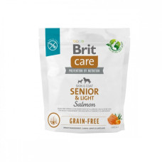 Brit Care Dog Grain-free Senior  Light - Сухий беззерновий корм із лососем для літніх собак усіх порід 1 кг