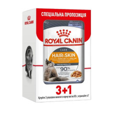 АКЦІЯ Royal Canin Hair  Skin Care Вологий корм для дорослих кішок 3+1 по 85 г
