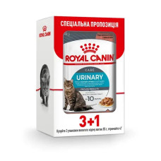 АКЦІЯ Royal Canin Urinary Care Gravy pouch Вологий корм для кішок для підтримки здоровя сечовидільної сиситеми з свійською птицею 3+1 по 85 г