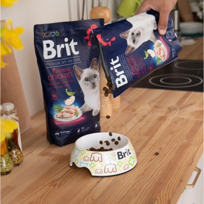 Brit Premium by Nature Cat Sterilised Chicken Сухий корм для стерилізованих кішок з куркою 300 г
