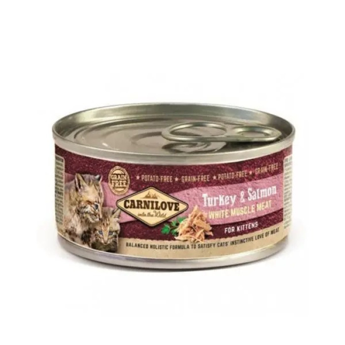 Carnilove Turkey Salmon Kitten Вологий корм для кошенят індичка та лосось 100 г