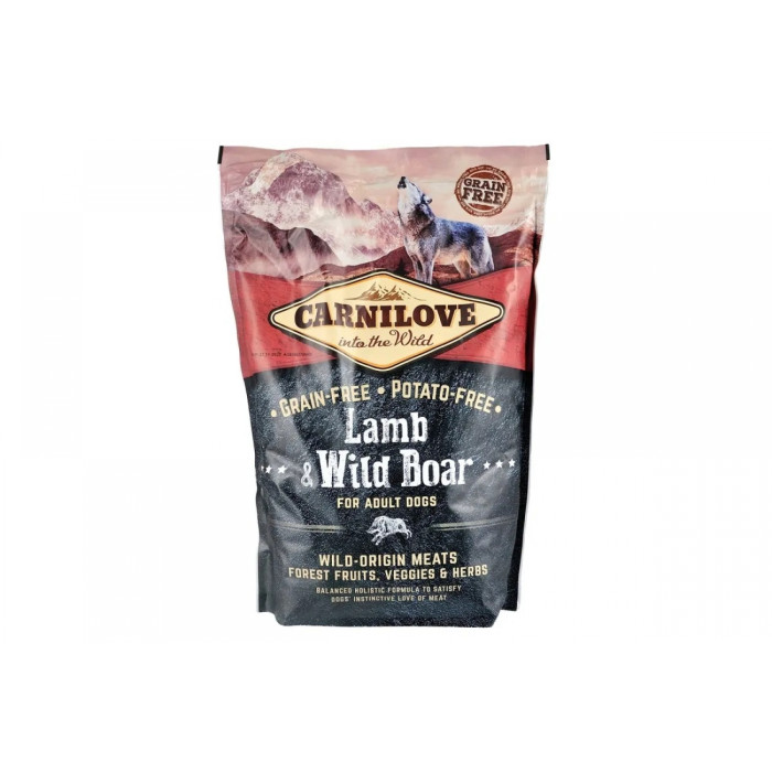 Carnilove Adult Lamb WildBoar Сухий корм для собак з ягнятком та диким кабаном 1,5 кг