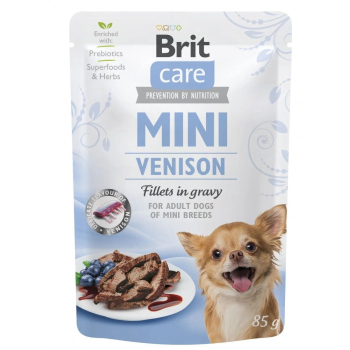 Brit Care Mini pouch Вологий корм для собак мініатюрних порід філе дичини в соусі, 85 г