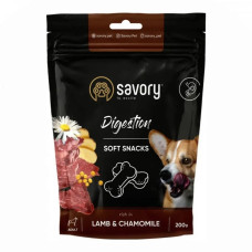 Мякі ласощі Savory для собак для покращення травлення, ягня та ромашка, 200 г