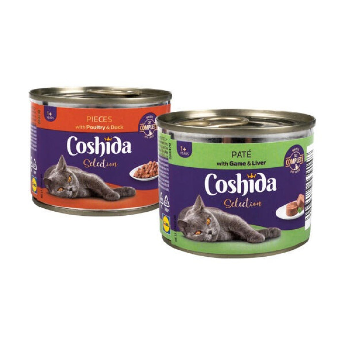 Coshida Selection Вологий корм для кішок з птицею та качкою 205 г