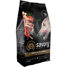 Savory Сухий корм для всіх порід зі свіжою качкою й кроликом 3 кг