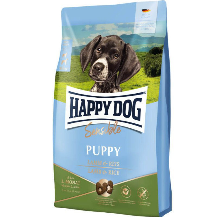 Happy Dog Sensible Puppy з ягнятком та рисом сухий корм для цуценят 4 кг