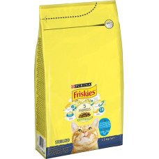 Purina Friskies Sterilized з лососем, тунцем та овочами сухий корм для стерилізованих котів 1.5 кг