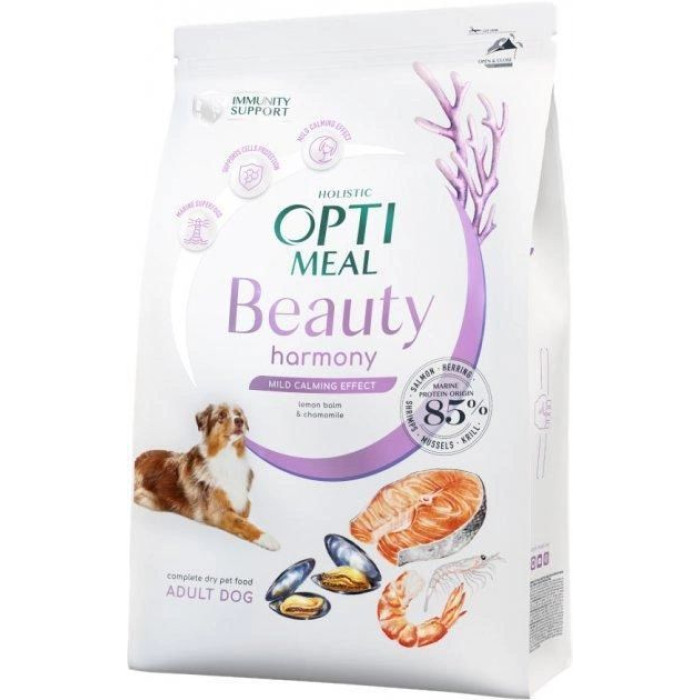 Акція Optimeal Beauty Harmony Сухий корм для собак беззерновий на основі морепродуктів 10 кг