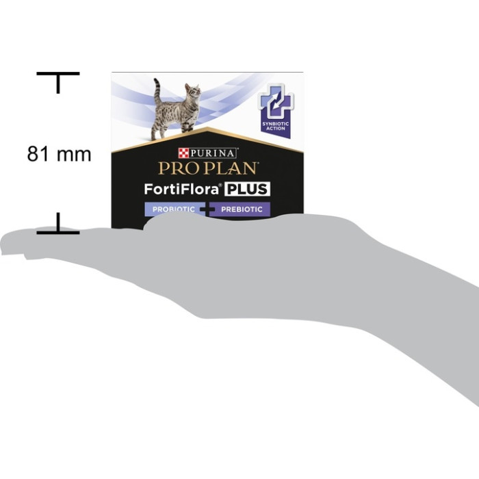 АКЦІЯ Pro Plan FortiFlora Plus пробіотик для котів та кошенят для підтримки нормальної мікрофлори кишечника 30 x 1.5 гр