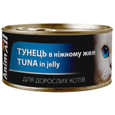 AnimAll шматочки тунця в желе вологий корм для дорослих кішок 85 г
