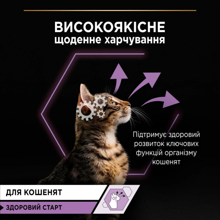 АКЦІЯ Purina Pro Plan Baby Kitten з індичкою вологого корму для кошенят 7+3 паучі по 85 г