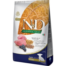 Farmina ND Low Grain Dog Puppy Mini Lamb  Blueberry Низькозерновий сухий корм для цуценят дрібних порід ягня та чорниця. 2,5кг.