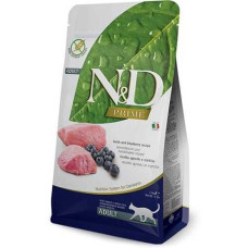 Farmina ND Prime Grain Free Cat Adult Lamb  Blueberry Фарміна Беззерновий сухий корм з ягнятком і чорницею для дорослих котів і кішок 1,5 кг