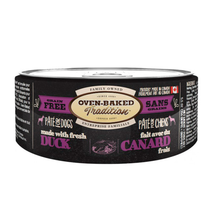 Беззерновий вологий корм для собак Oven-Baked Tradition Dog Duck зі свіжим мясом качки, 354 г