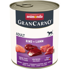 Animonda Gran Carno Adult Multi Meat Cocktail вологий корм з яловичиною та ягням для собак 800 гр
