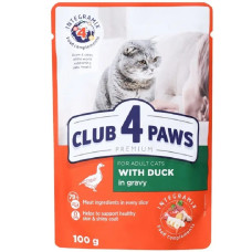 Club 4 Paws Premium качка в соусі для котів 100 г Акція -12,5