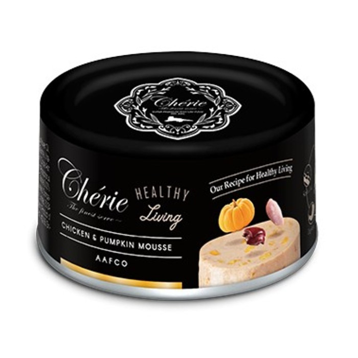 Cherie Healthy Living вологий корм мус з курки та гарбуза для кішок 80 гр
