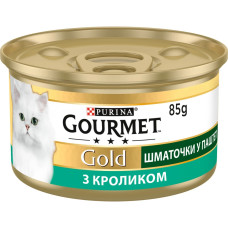АКЦІЯ Gourmet Gold паштет вологий корм із кроликом для кішок 85 гр