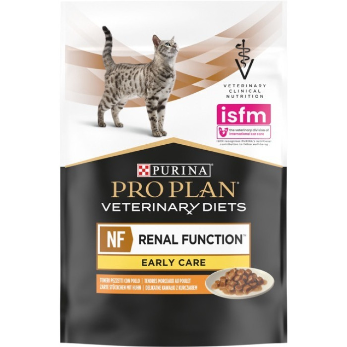 АКЦІЯ Purina Veterinary Diets NF Early Care вологий корм з куркою при нирковій недостатності у кішок 85 гр