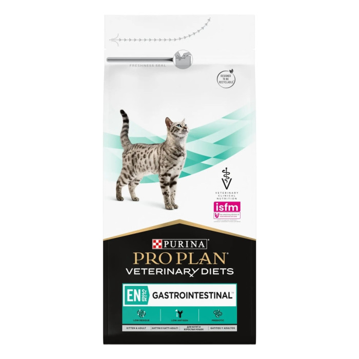 АКЦІЯ Pro Plan Veterinary Diets EN Gastrointestinal сухий корм при захворюваннях ШКТ у кішок 1,5 кг