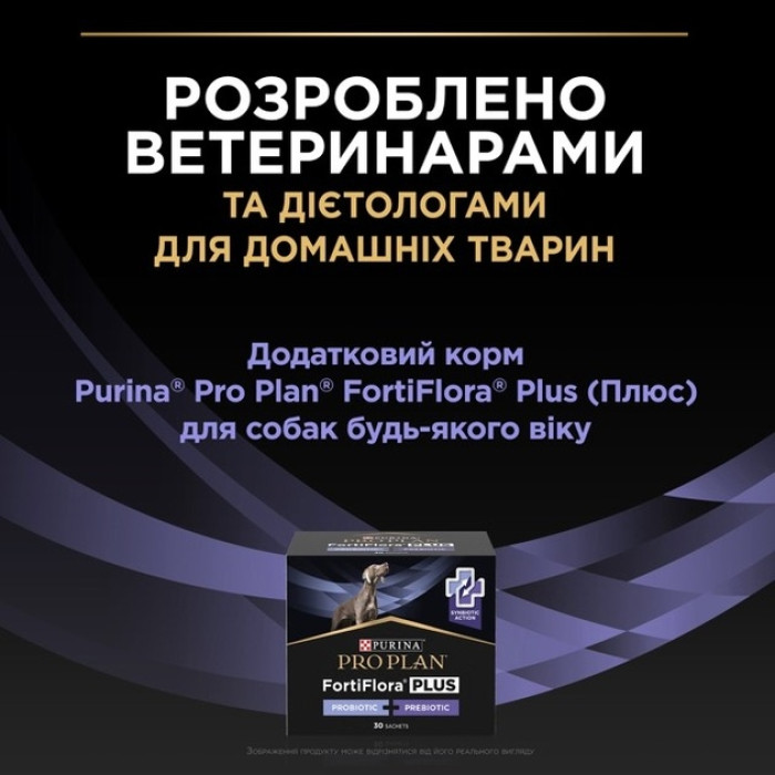 АКЦІЯ Pro Plan FortiFlora Plus пробіотик для собак та цуценят для підтримки мікрофлори кишечника 30 x 2 гр
