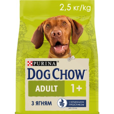 АКЦІЯ Purina DOG CHOW Adult сухий корм для дорослих собак з ягнятком 2.5 кг