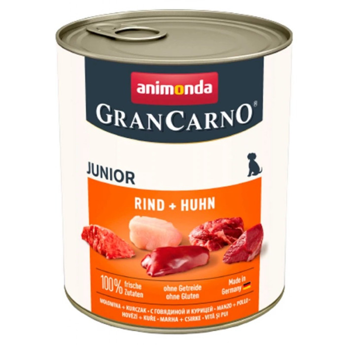 Animonda Gran Carno Junior вологий корм з яловичиною та куркою для цуценят 400 г