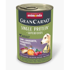 Animonda GranCarno без сої вологий корм для собак зі шматочками ягнятини 400 г