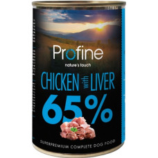 Profine вологий корм для собак усіх порід з куркою та курячою печінкою 400 г