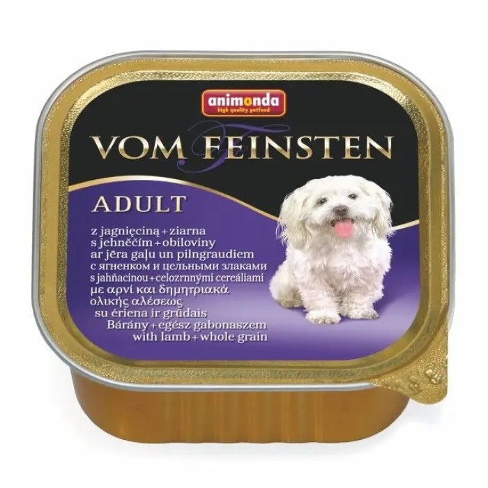 Animonda Vom Feinsten Adult вологий корм для дорослих собак, ягня та цільне зерно 150 г