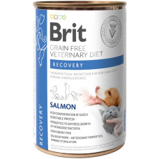 Brit VetDiets вологий корм для собак та кішок для відновлення після операції з лососем 400 г