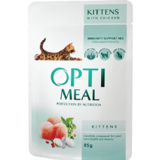АКЦІЯ-22 Optimeal Kitten Chicken вологий корм для кошенят з куркою 85 г
