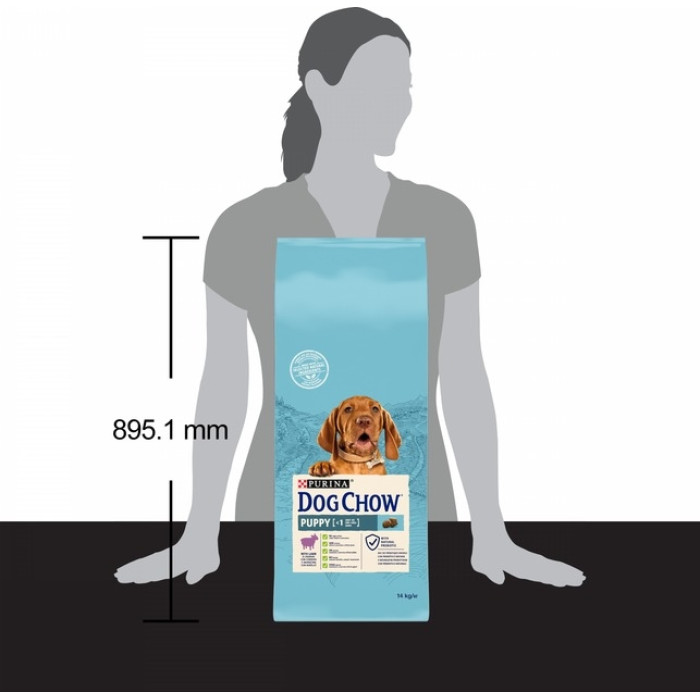 АКЦІЯ Purina DOG CHOW Puppy сухий корм для цуценят з ягнятком 14 кг