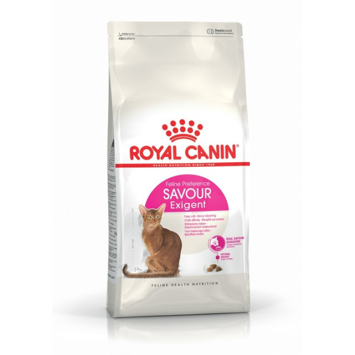 АКЦІЯ Royal Canin Exigent Savour сухий корм для вибагливих кішок 2 кг + 12 паучів