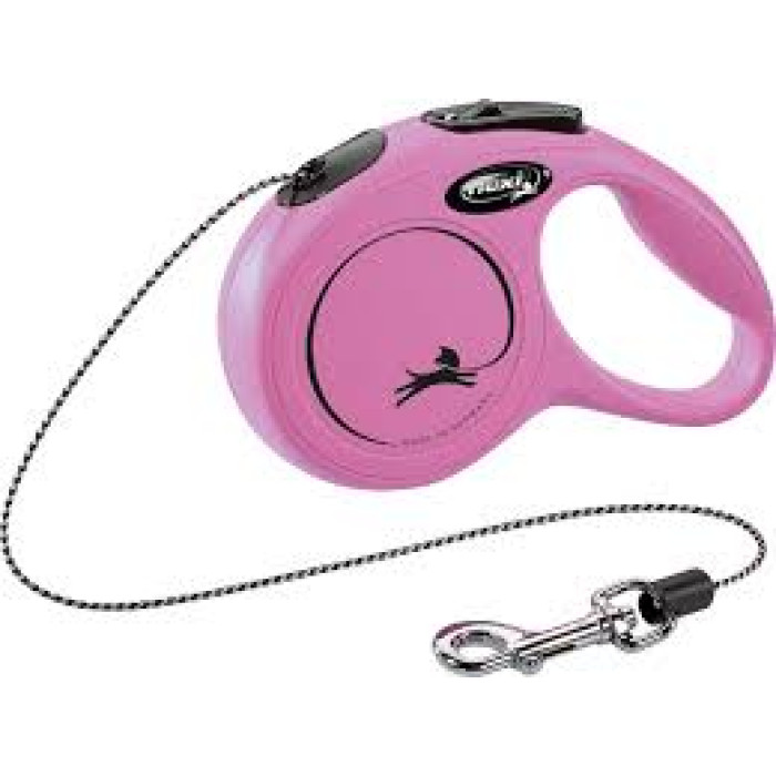 Рулетка Flexi Classic XS-трос 3 м до 8 кг Трояндовий
