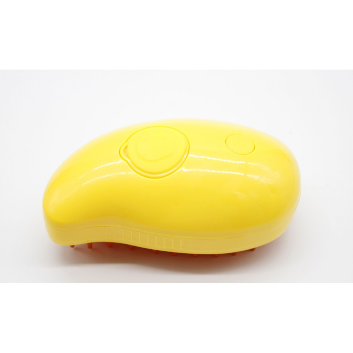 Pet Spray Massage Brush Парова щітка-масажер спрей 3в1 Жовто-Помаранчева