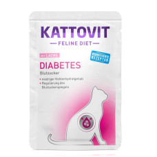 Kattovit Diet Diabetes шматочки у соусі Лосось 85 р.