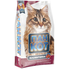 Пан-кіт яловичина сухий корм для кішок 10 кг