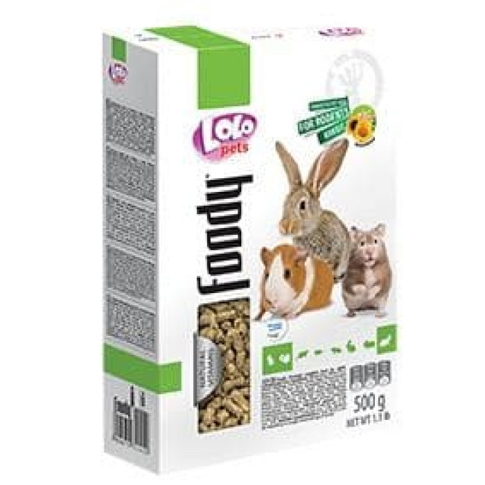 Корм для гризунів в гранулах Lolo Pets 500 г Корм для гризунів в гранулах Домашні тварини Лоло 500 г