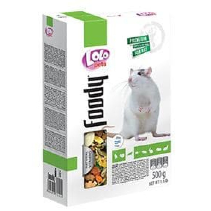 Корм для декоративних щурів Lolo Pets 500 г Корм для декоративних щурів Домашні тварини Лоло 500 г
