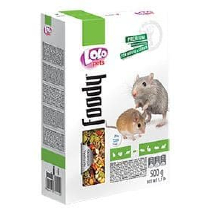 Корм для мишей Lolo Pets 500 г Корм для мишей Домашні тварини Лоло 500 г